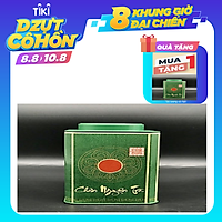 Hộp vuông đựng trà bằng thép màu xanh