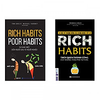 Combo 2 cuốn sách: Rich Habits - Thói Quen Thành Công Của Những Triệu Phú Tự Thân +  Rich Habits - Poor Habits Sự khác biệt giữa người giàu và người nghèo ( tặng kèm Bookmark Happy Life )