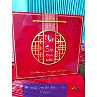 Túi giấy lớn đựng hộp yến sào cao cấp 100g