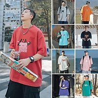9 Color【M-3XL】Summer New Style Fashion Chinese Style Pattern Printed Graphic Short Sleeve T-shirt Men Breathable Unisex Half Sleeve T-shirt Oversize Student Short T-shirt Couple Wear