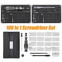 106 in 1 Screwdriver Set CRV Hexagonal Hexalobular pentagonal Drive Drill Bit Repair Tool Small and Easy to Carry