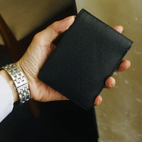 Ví/ Bóp Dành cho Nam Da Bò Cao Cấp, Thiết Kế Tinh Tế, Thời Trang - ORCO (Kích thước 8.5 cm x 12 cm) - Màu Đen