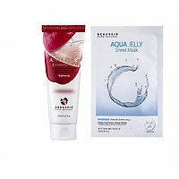Combo Sữa rửa mặt sáng da sạch sâu Apple Pure Cleansing Foam và Mặt nạ dưỡng da AQUA HYDRO