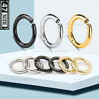 Khuyên tai nam nữ không cần bấm lỗ, khuyên tai kẹp tròn từ thép titan siêu bền, không dị ứng, không gỉ