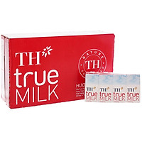Thùng sữa tươi tiệt trùng Hương dâu TH True Milk 180mlx48