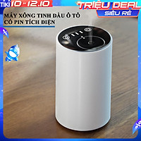 Máy Xông Tinh Dầu Có Pin Tích Điện, Vỏ Kim Loại Nguyên Khối, Nút Cảm Ứng, Tặng Tinh Dầu (Tùy Chọn) - Máy Khuếch Tán Tinh Dầu Trực Tiếp Chuyên Dụng Cho Xe ô tô và Gia Đình