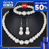 BỘ TRANG SỨC NGỌC TRAI QUÝ PHÁI