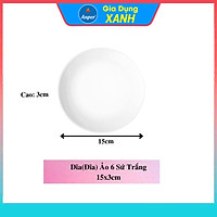 Combo 2 đĩa sứ 3 Dĩa Sứ trắng 15cm 18cm 25cm 30cm Anper Cao Cấp Phong Cách Nhật Hàn dĩa sứ dĩa trắng tròn chén đĩa đẹp plate đĩa sứ kiểu đĩa sứ sâu lòng đĩa sứ trang trí