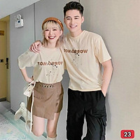 Áo thun cặp, áo đôi nam nữ mặc đẹp 2021 - ATCD001