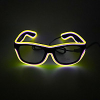 LED Glasses 20 Colors Optional Light Up El Wire Neon Rave Glasses Twinkle Glowing Party Club Holiday Bar Decorative