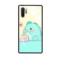 Ốp Lưng Cho Điện Thoại SAMSUNG GALAXY NOTE 10 PLUS - Mặt Lưng Kính Cường Lực - 7872 Dinosaurs03 - Hàng Chính Hãng