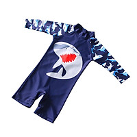 Baby boy Swimsuit Cute Shark Jumpsuit Quick Dry Sunscreen Swimming Surfing Swimwear