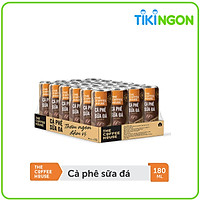 Thùng 24 Lon cà phê sữa đá The Coffee House (180ml/Lon)
