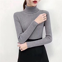 Áo Len NỮ TAY DÀI Chất Mịn, Cổ Lọ Cao Ấm, Kín Gió, Bao Ấm