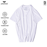 Áo thun phông nam form rộng tay lỡ cao cấp ARISTINO AC22 chất liệu cotton 100% thoáng khí, co giãn 4 chiều thoải mái vận động