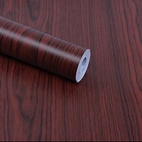 Giấy dán tường vân gỗ nâu khổ rộng 45cm (có keo sẵn)