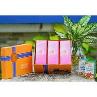 Combo 3 hộp thực phẩm chức năng đông trùng hạ thảo hector collagen và hộp quà đi kèm sang trọng, chắc chắn phù hợp cho tặng quà, đem biếu dịp lễ, dịp Tết, dịp đặc biệt.
