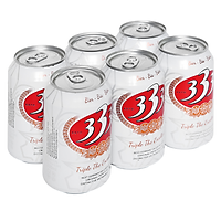 Lô 6 lon Bia 333 330ml - 13339