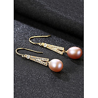 Bông Tai Ngọc Trai Cao Cấp B2331 Cỡ Hạt 8x9 Ly Bảo Ngọc Jewelry
