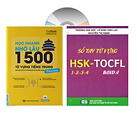Sách-Combo 2 sách Sổ tay từ vựng HSK1-2-3-4 và TOCFL band A + Học Nhanh Nhớ Lâu 1500 Từ Vựng Tiếng Trung Thông Dụng + DVD tài liệu