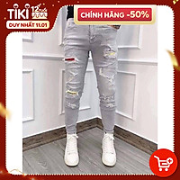 Quần Jean Nam Rách Julido Store, chất Jean co dãn tốt ống côn mẫu mới J163