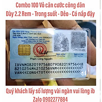 Bao Vỏ Căn Cước ATM, thẻ bảo hiểm xe máy, BHYT, bằng lái xe, thẻ ATM nhựa PVC siêu trong siêu dẻo