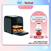 Lò chiên nướng và quay không dầu 9 trong 1 Tefal Easy Fry Oven & Grill FW501815 - 2000W - Dung tích 11L - Công nghệ khí nóng đa chiều - Lồng nồi bằng thép không rỉ phủ chống dính - Hàng chính hãng