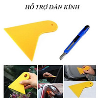 Dụng cụ dán decal giấy kính dán tường gạt nhựa, dao cắt T039