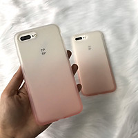Ốp Lưng Silicon Màu Gradient Cho Iphone 7 Plus / 8 Plus - Màu Hồng Trắng