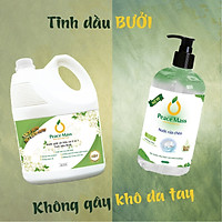 NGB1 Combo Hữu Cơ Peace Mass Nước Giặt Xả 2 in 1 3.6 lít + Nước Rửa Chén 500ml