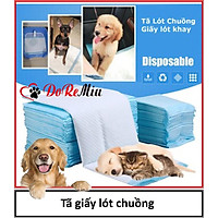 (1 bịch) tã giấy lót chuồng chó mèo (2 size) bỉm thú cưng dạng miếng