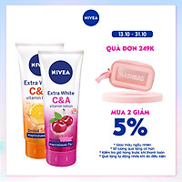 Combo Sữa Dưỡng Thể Dưỡng Trắng NIVEA EXTRA WHITE C & E VITAMIN -180ml - 84374 & Extra White C & A Vitamin - 180ml - 80372