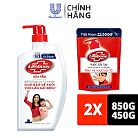 Combo Lifebuoy Sữa Tắm 850g Và Nước Rửa Tay 450g Giúp Bảo Vệ Khỏi 99.9% Vi Khuẩn Và Ngăn Ngừa Lây Lan Trên Da Tốt Nhất