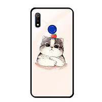 Ốp Lưng Kính Cường Lực cho Realme 3 Pro - 0489 CAT05 - Hàng Chính Hãng