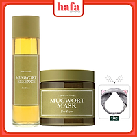 Combo Làm Dịu, Phục Hồi Da Từ Ngải Cứu I'm from (Mugwort Essence 160ml + Mugwort Mask 110g) + Tặng Kèm 1 băng đô tai mèo xinh xắn ( màu ngẫu nhiên)