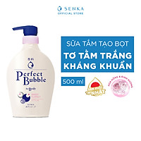 Sữa tắm dưỡng ẩm hương hoa dịu ngọt Senka Perfect Bubble for Body Sweet Floral 500ml