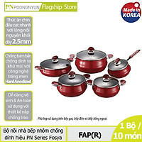 Bộ Nồi Nhôm Poong Nyun FAP(R) – Đỏ Đô