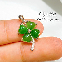 VÒNG CỎ BỐN LÁ NG.BÍCH VIỀN BẠC