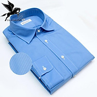 áo sơ mi nam trung niên dài tay vải cotton mát đẹp hàng chuẩn
