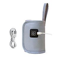 Di Động Cho Bé Bình Nóng Da Cổng Usb Trên Xe Hơi Du Lịch Cốc Sữa Bình Giữ Nhiệt Bình Nhiệt Bao Bình Nóng Lạnh