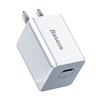 Củ sạc nhanh cho iPhone 7/8 Plus/X/XS/XS Max Baseus Traveler Series PD(Type-C Interface)Charger 18W(US)CCXZ-02 - Hàng Chính Hãng - White