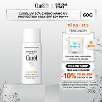 UV sữa chống nắng Curel UV Protection Milk SPF 50+ PA+++ (60ml)