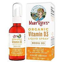 Vegan Liquid Vitamin D3 (Plant-Based) by MaryRuth's from Lichen Organic Non-GMO Vegan Gluten Free Paleo Ketogenic Friendly Bariatric Friendly & Celiac Friendly 400-1000 IU per Serving .81oz Glass