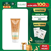 Kem chống nắng toàn thân dạng gel sữa không gây nhờn rít Vichy Ideal Soleil Body Milk Gel SPF50 UVB+UVA 200ml