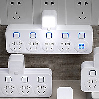 Ổ cắm điện thông minh BLB02, đèn led trợ sáng, nút nguồn chủ động theo từng ổ - Hàng chính hãng