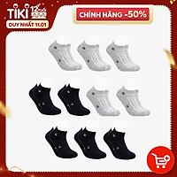 Combo 10 Đôi Tất Vớ Nam Cổ Ngắn Lịch Lãm Sang Trọng, Sợi Cotton Khử Mùi, Chống Hôi Chân, Không Bai Dão Co Giãn Thoải Mài - Mrm Fashion MM