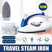 700W Portable Folding Steam Iron Clothes Electric Adjustable Temp Travel