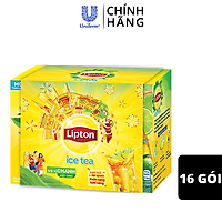 Trà Chanh Lipton Hòa Tan Tươi Mát Tỉnh Người Thêm 25% Hương Vị Hoa Quả 16 Túi