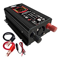 Bộ chuyển đổi nguồn điện biến tần 6000W Car Power Inverter 12V to 220V 50HZ LED Display Dual USB Port Black