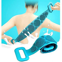 Khăn Tắm Cọ, Chà Lưng 02 Mặt Silicon Đa Năng Funu - Giao Màu Ngẫu Nhiên